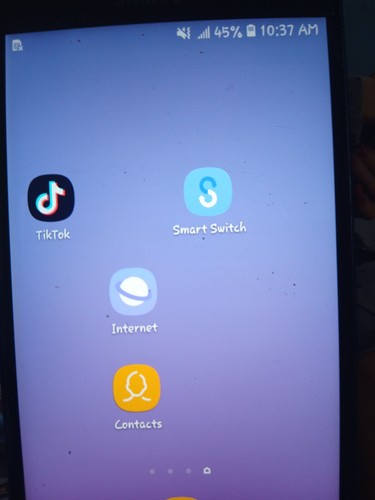 Samsung phone with tik tok - tok, app